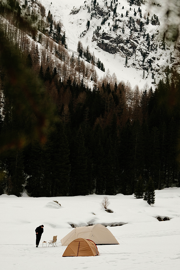 Camping in the Dolomites