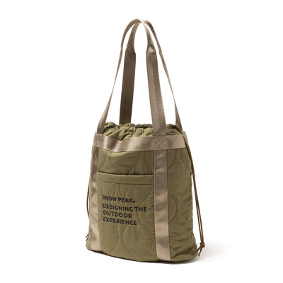 Quilted Ripstop Tote Olive AC-25AU01300066 - Snow Peak UK