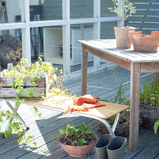Renewed Long Folding Shelf Bamboo - Snow Peak UK