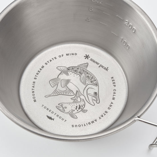 SPĆTONED TROUT Ti-Backpacker's Cup - Snow Peak UK