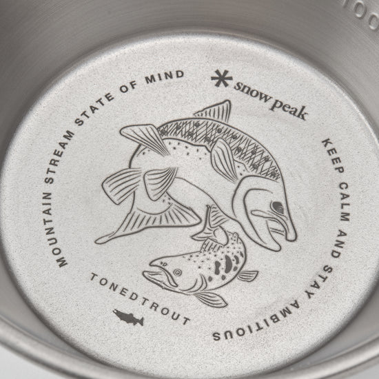 SPĆTONED TROUT Ti-Backpacker's Cup - Snow Peak UK