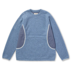 Calamai Wool Fleece Pullover Light Blue 100261CS1402071 - Snow Peak UK