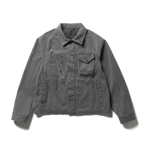 Sulphur Dyed Fade Painted Coverall Charcoal JK-26SU00802013 - Snow Peak UK
