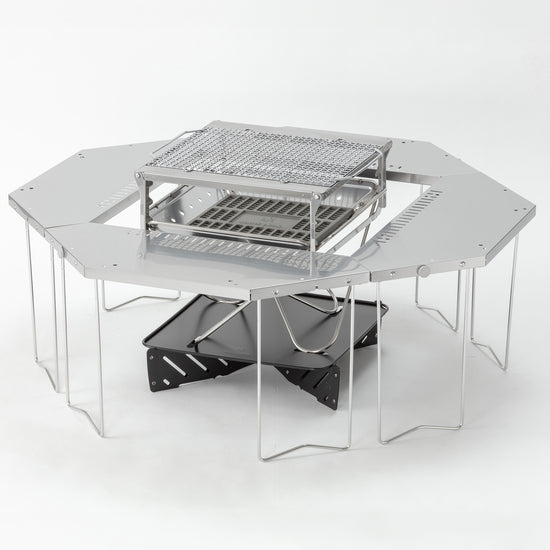 Takibi Hexa Tarp Fire & Grill Set - Snow Peak UK