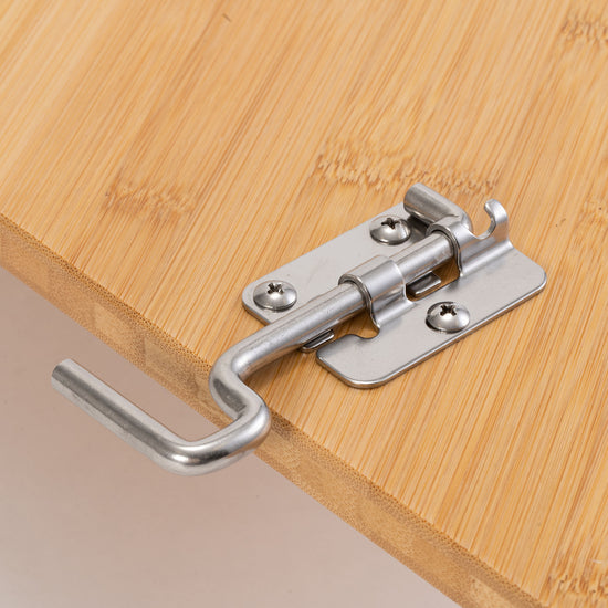 IGT Multifunction Open Bamboo Table Top Left - Snow Peak UK
