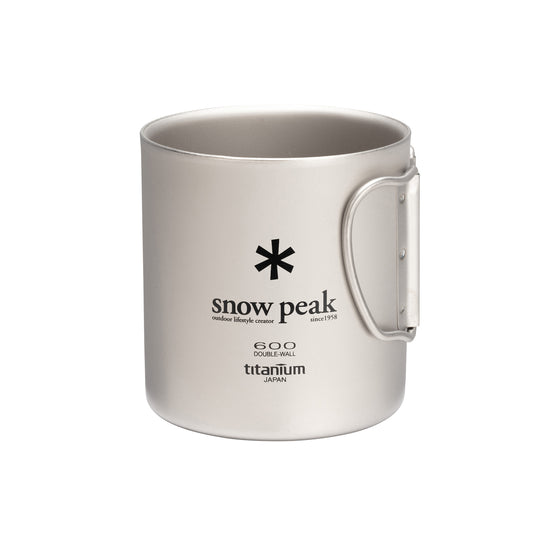 Titanium Double Walled Mugs 600ml MG-054R - Snow Peak UK