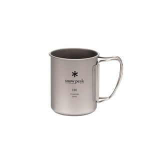 Titanium Single Wall Mugs 220ml MG-141 - Snow Peak UK
