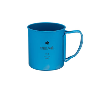 Titanium Single Wall 450 Coloured Mug Blue MG-043BL-US - Snow Peak UK