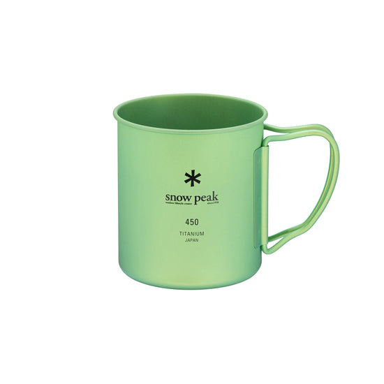 Titanium Single Wall 450 Coloured Mug Green MG-043GR-US - Snow Peak UK