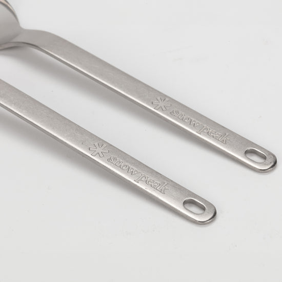 Titanium Fork & Spoon Set - Snow Peak UK