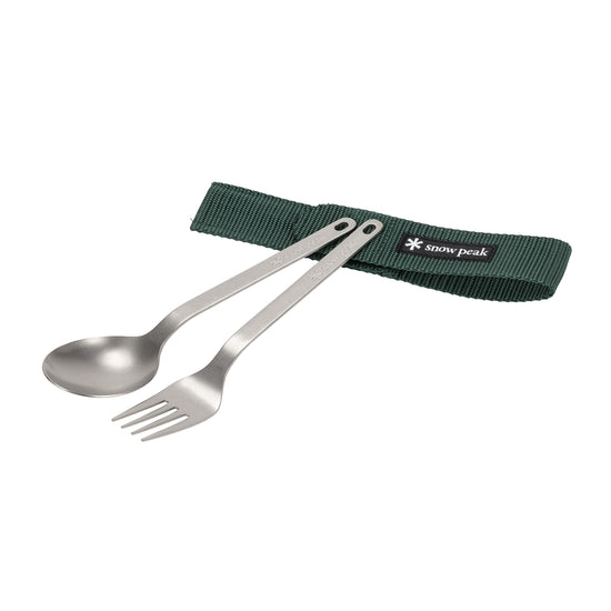 Titanium Fork & Spoon Set - Snow Peak UK