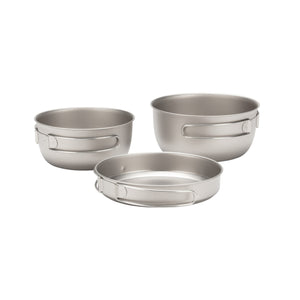 3 Piece Titanium Cookset - Snow Peak UK
