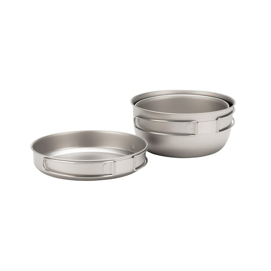 3 Piece Titanium Cookset - Snow Peak UK