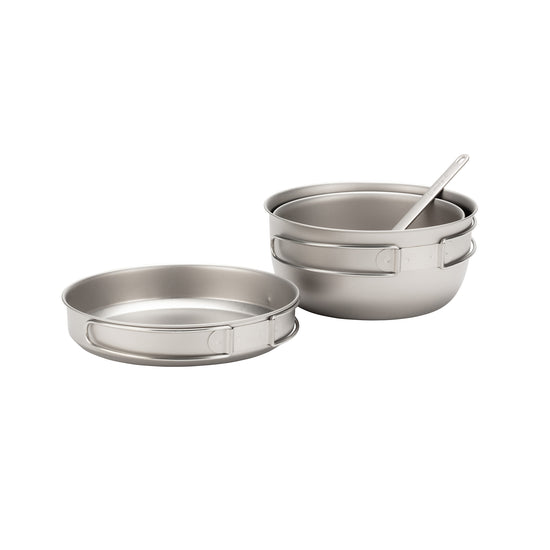 3 Piece Titanium Cookset - Snow Peak UK
