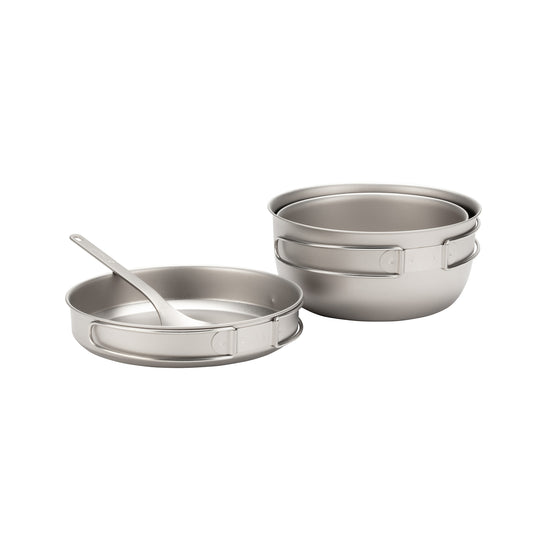 3 Piece Titanium Cookset - Snow Peak UK