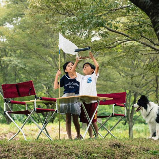 Red Folding Chair Set - Snow Peak UK