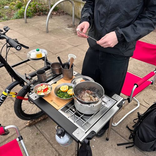 Bike Cooking in London with Snow Peak IGT