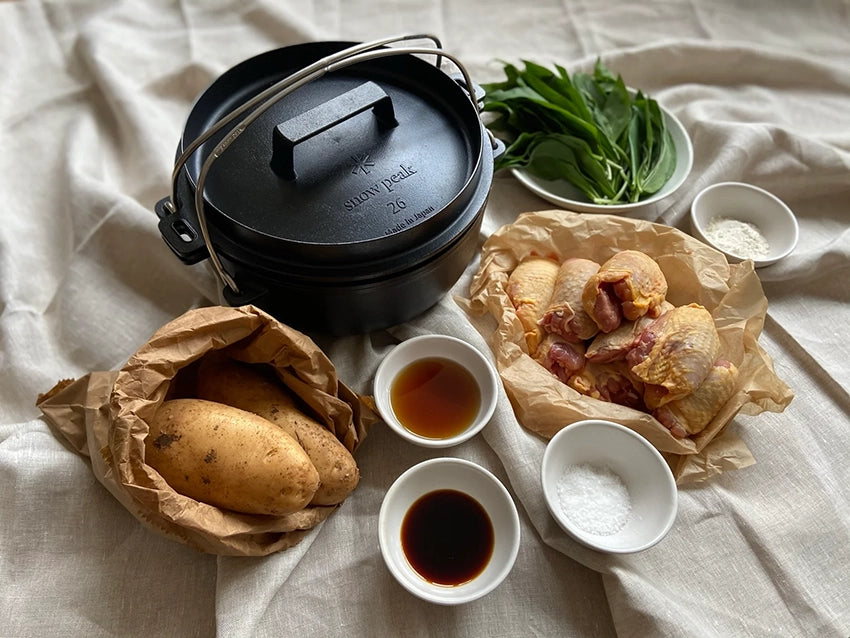 SNOW PEAK x TĀ TĀ EATERY- LEMON CHICKEN WITH WILD GARLIC