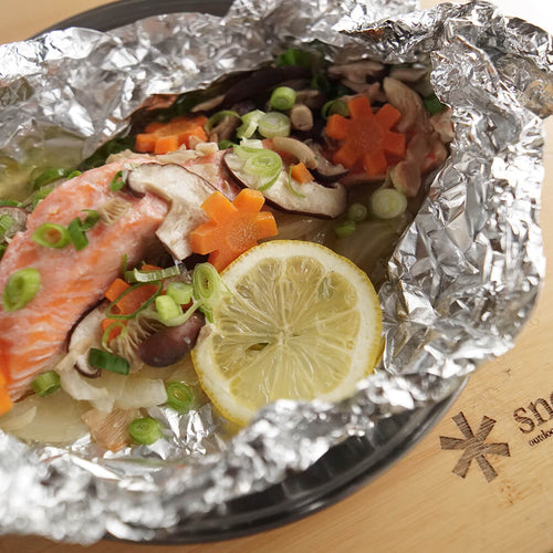 Salmon and Mushrooms in Foil