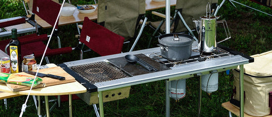 Iron Grill Table Cooking