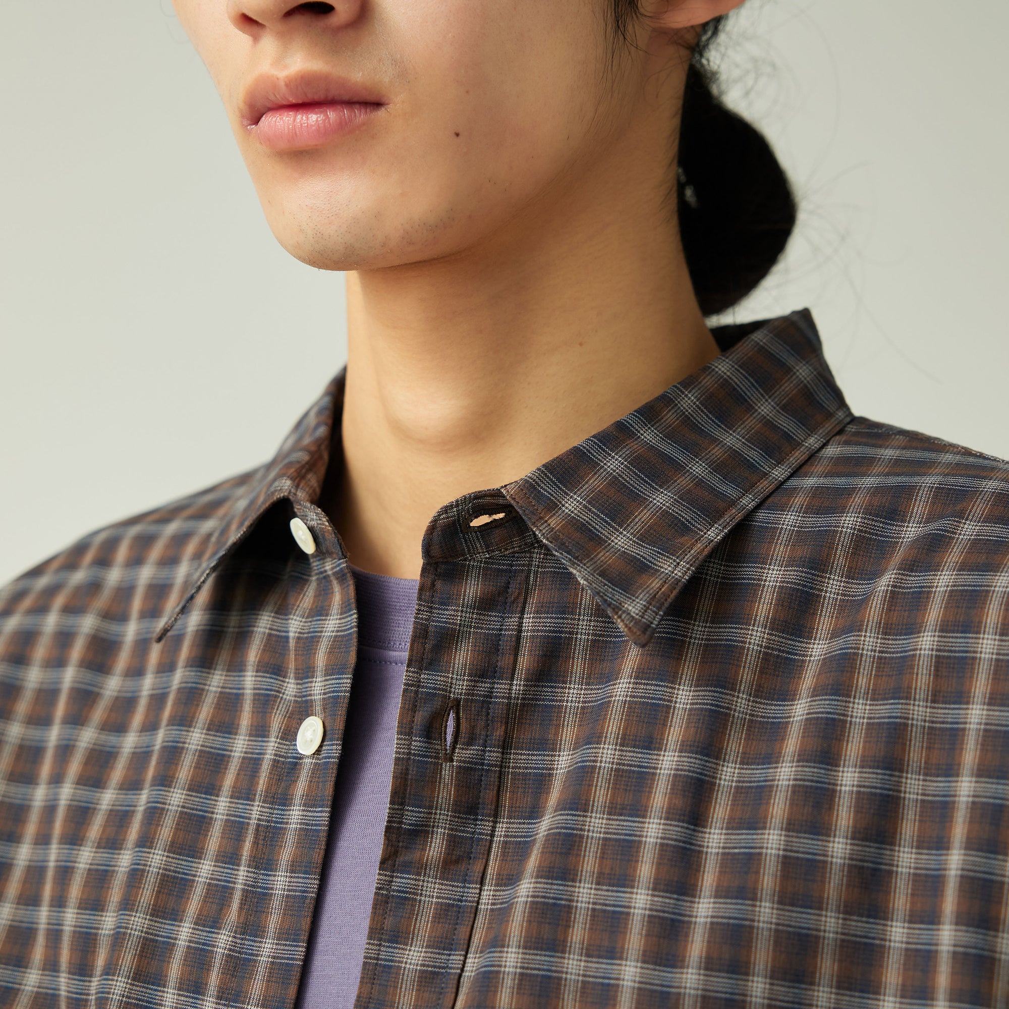 Organic Cotton Ombre Check Shirt - Snow Peak UK