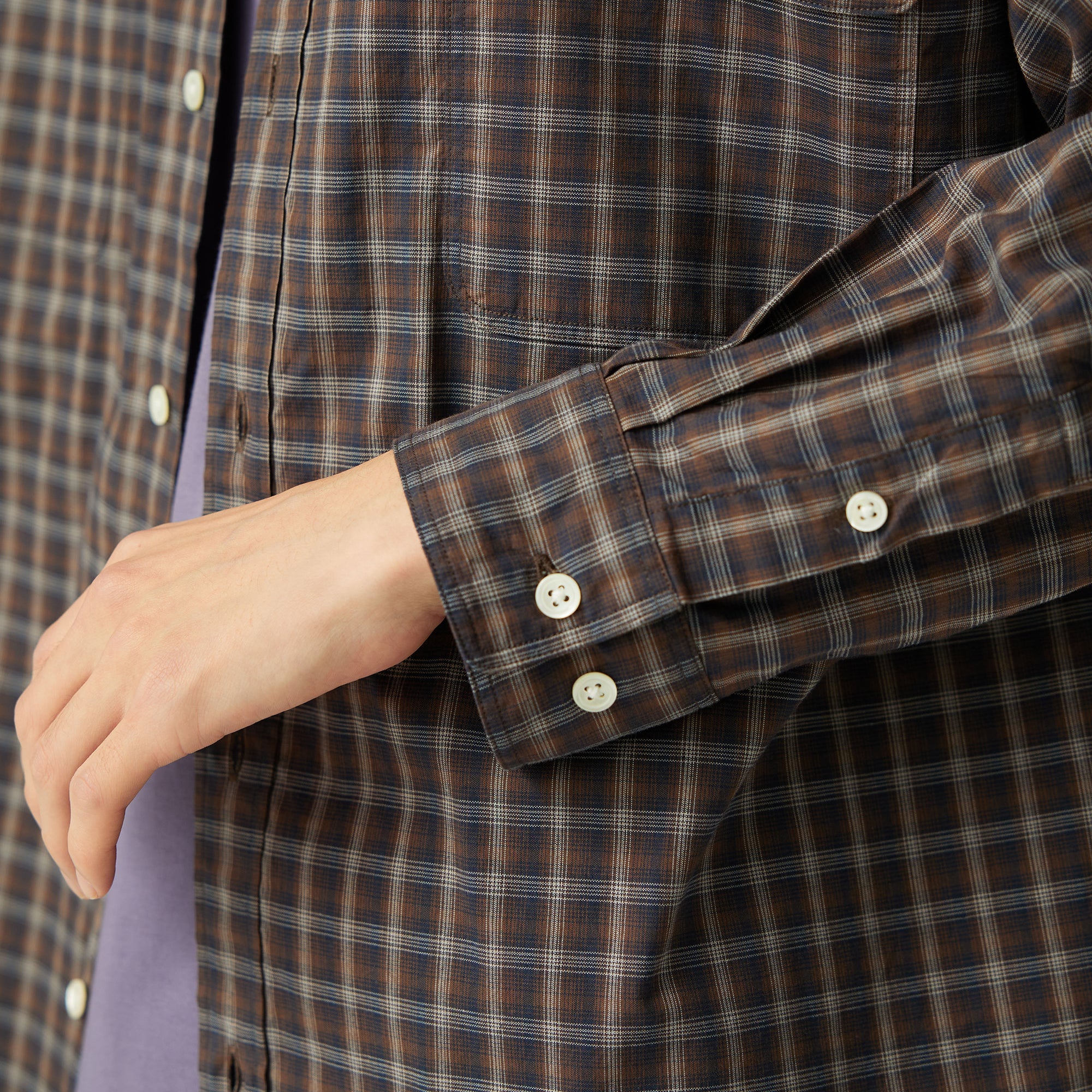Organic Cotton Ombre Check Shirt - Snow Peak UK