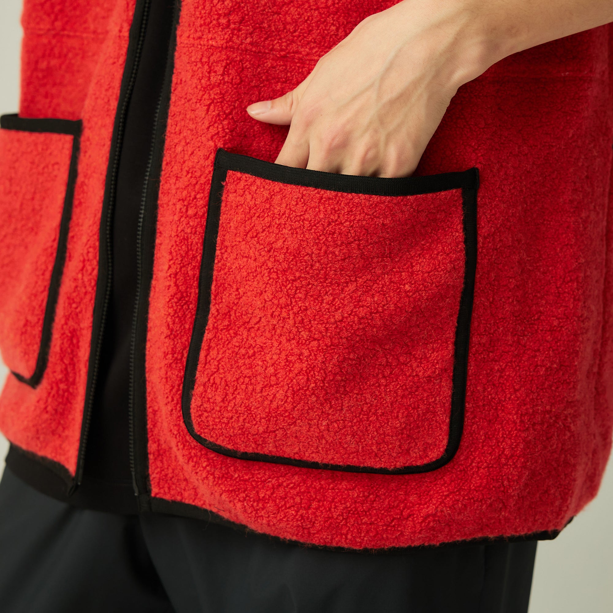 Recycled Wool Boa Vest - Snow Peak UK