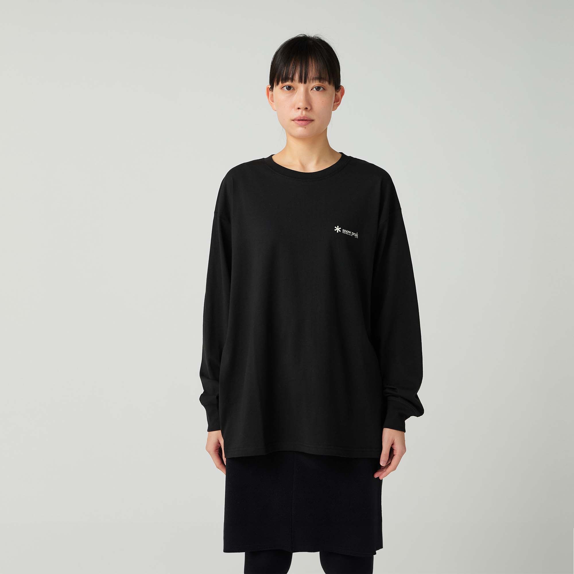 Soft Cotton Relaxed Logo L/S T-Shirt - Snow Peak UK