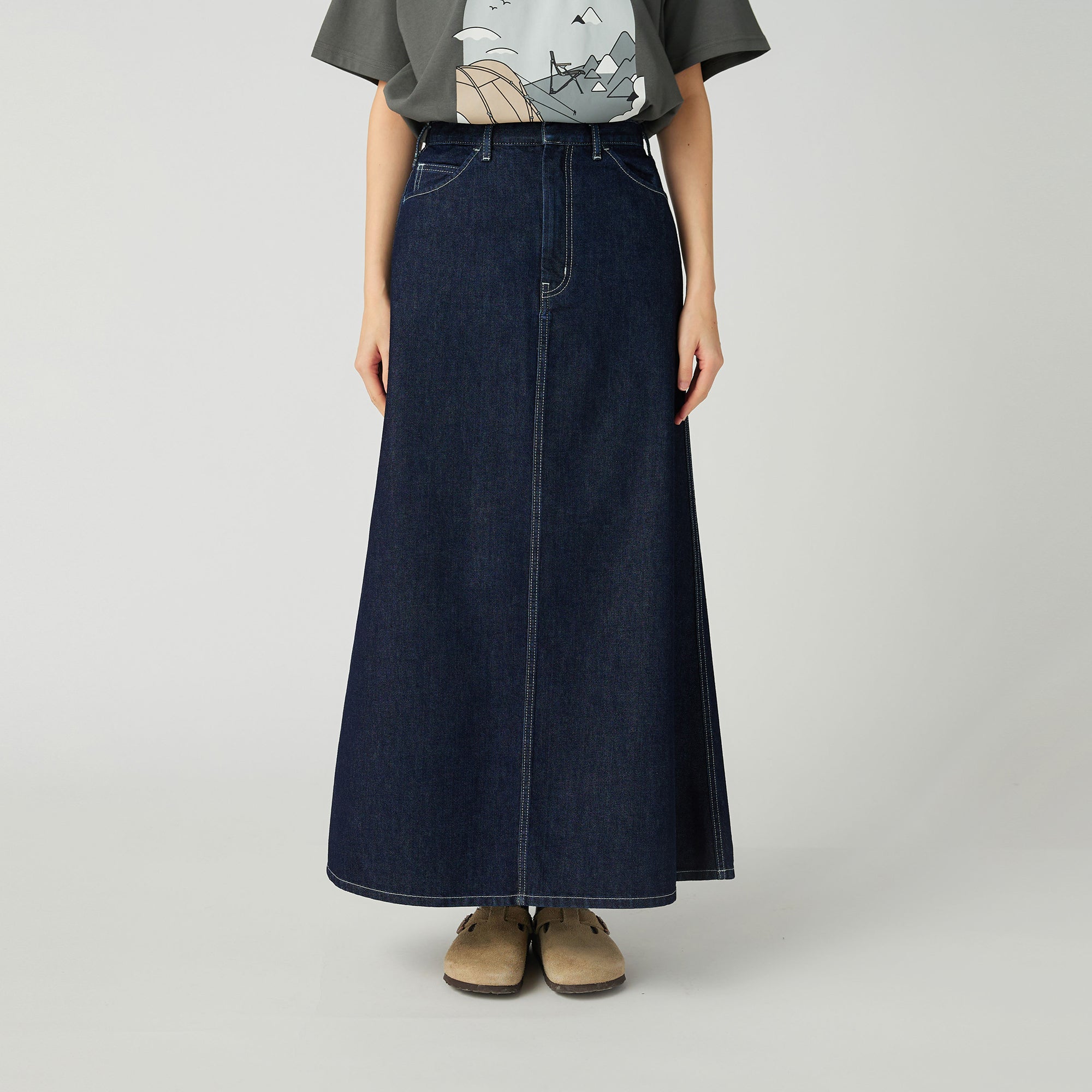 TAKIBI Denim Skirt - Snow Peak UK