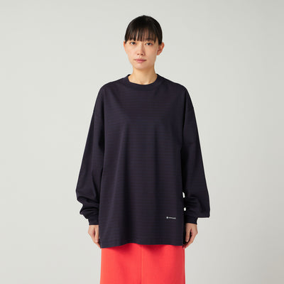 Organic Cotton Mercerized Border L/S T-Shirt - Snow Peak UK