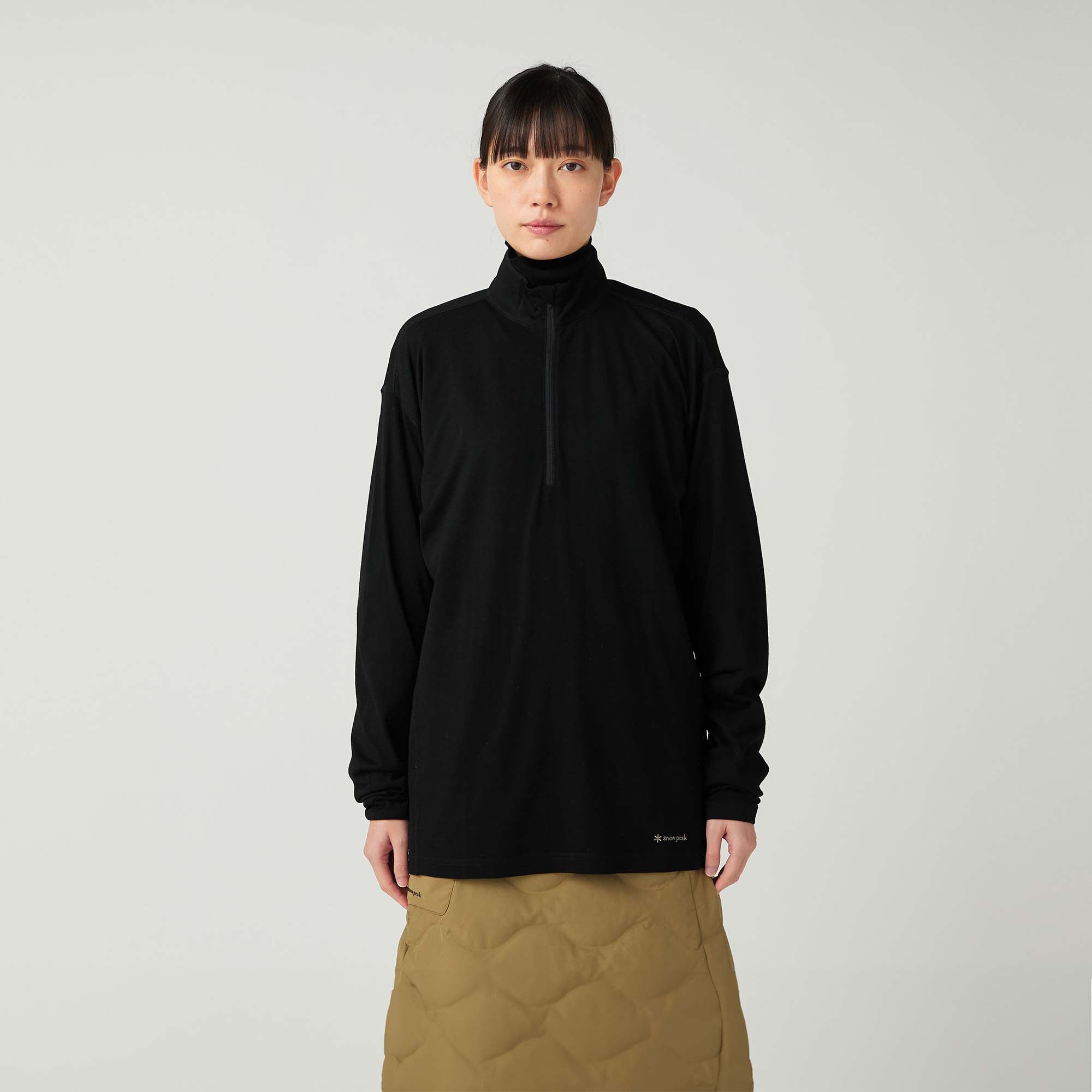 Merino Wool Half Zip Pullover - Snow Peak UK