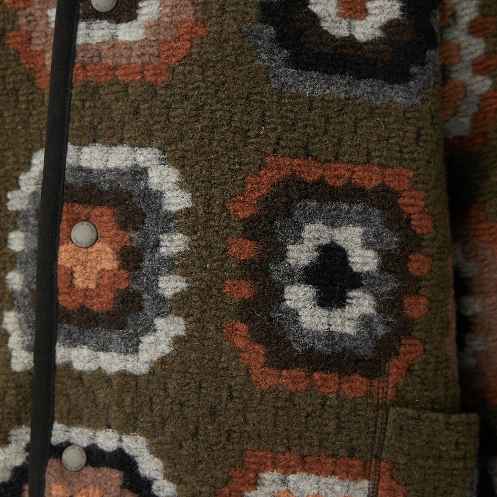 Wool Jacquard Cardigan - Snow Peak UK