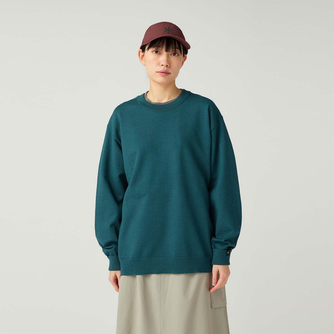 Washable Wool Crewneck Knit - Snow Peak UK