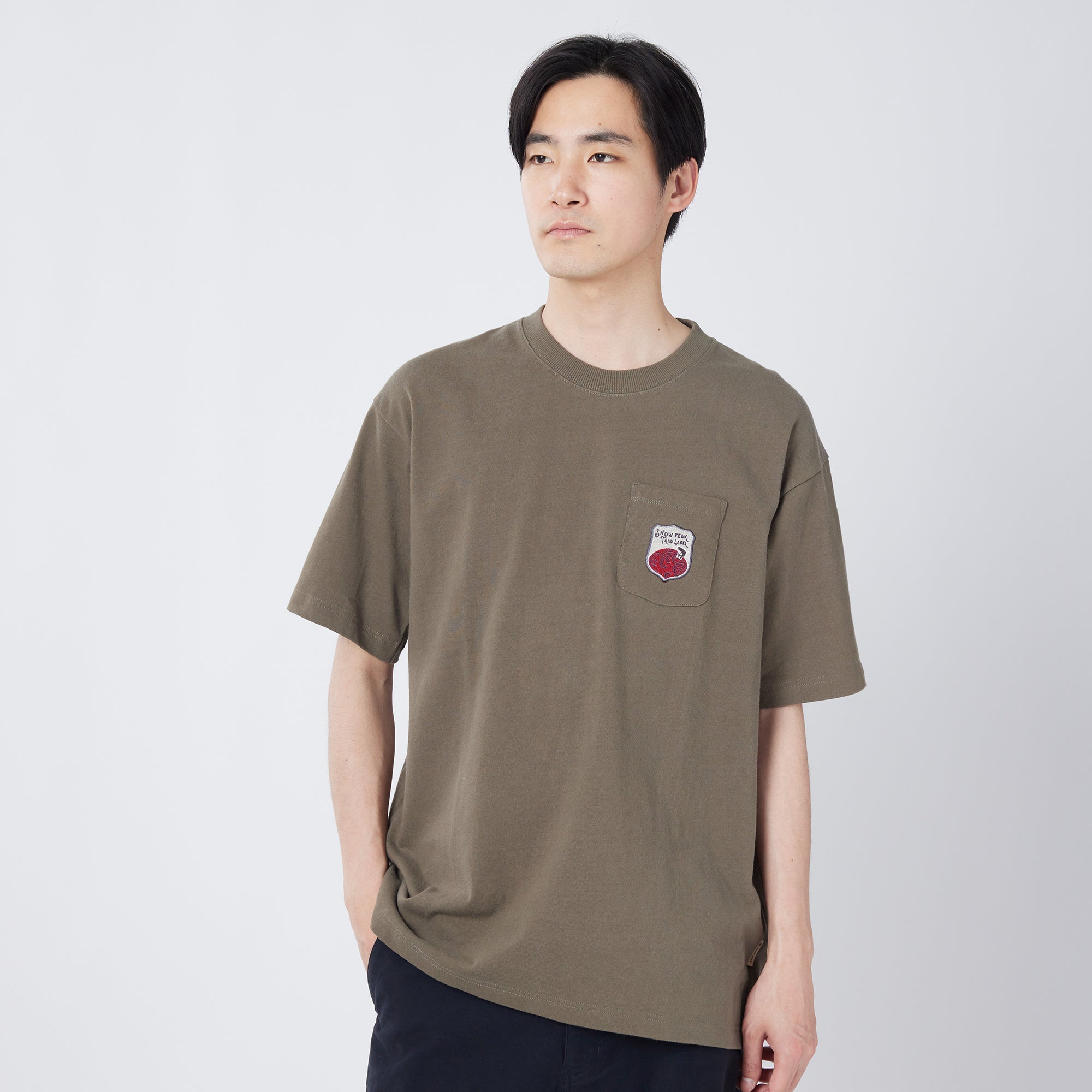 Trad Label Pocket Heavy T-Shirt - Snow Peak UK