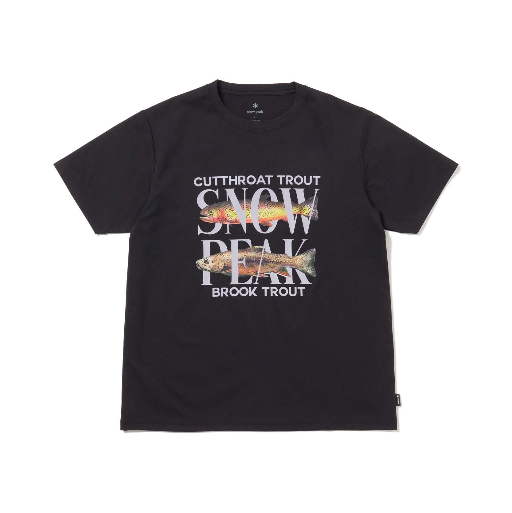 Famous Trout Dry T-Shirt Black TS-26SU00911019 - Snow Peak UK