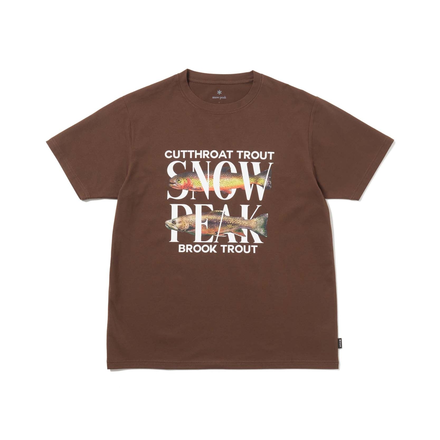 Famous Trout Dry T-Shirt Brown TS-26SU00911032 - Snow Peak UK