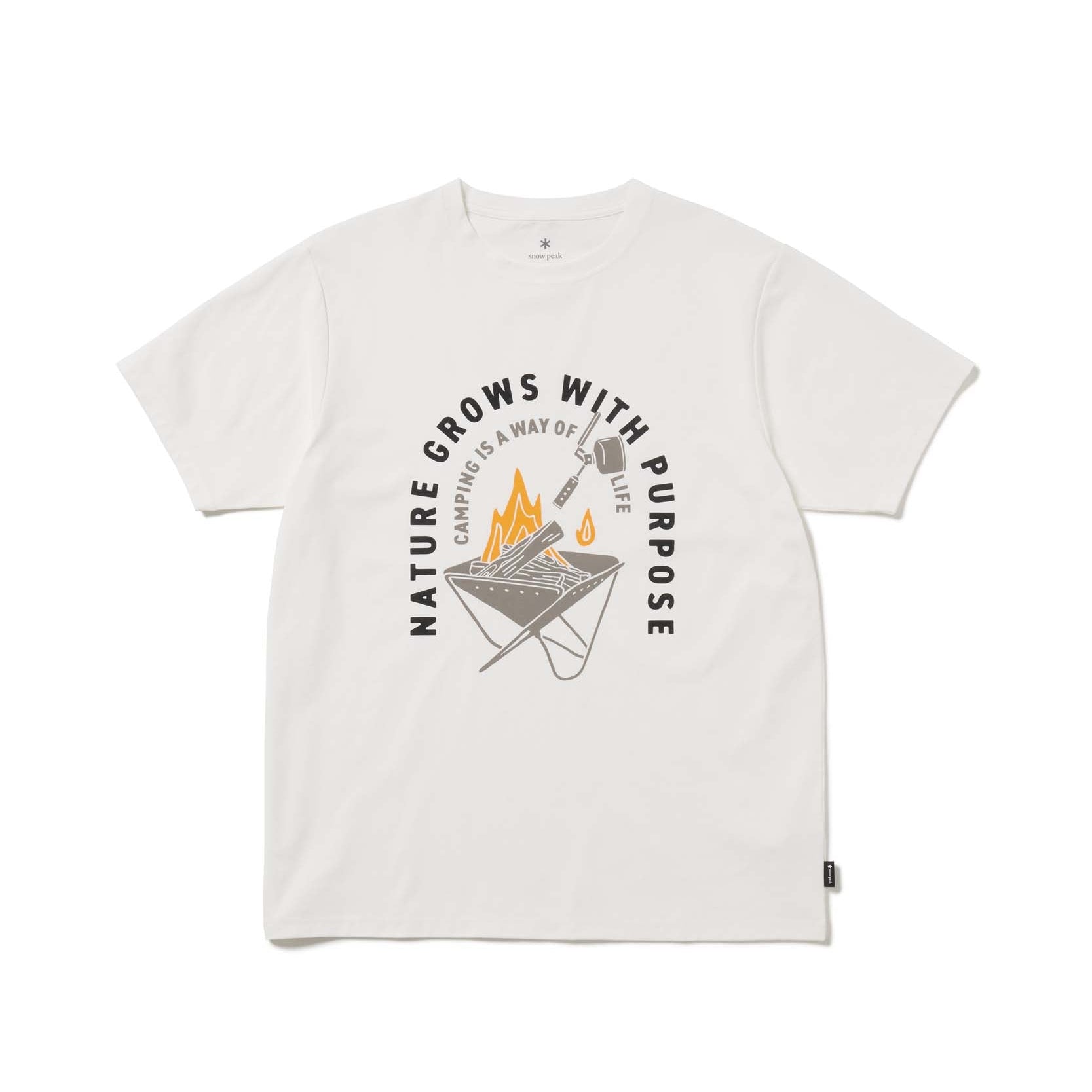 SP Fireplace Dry T-Shirt Off White TS-26SU00611002 - Snow Peak UK