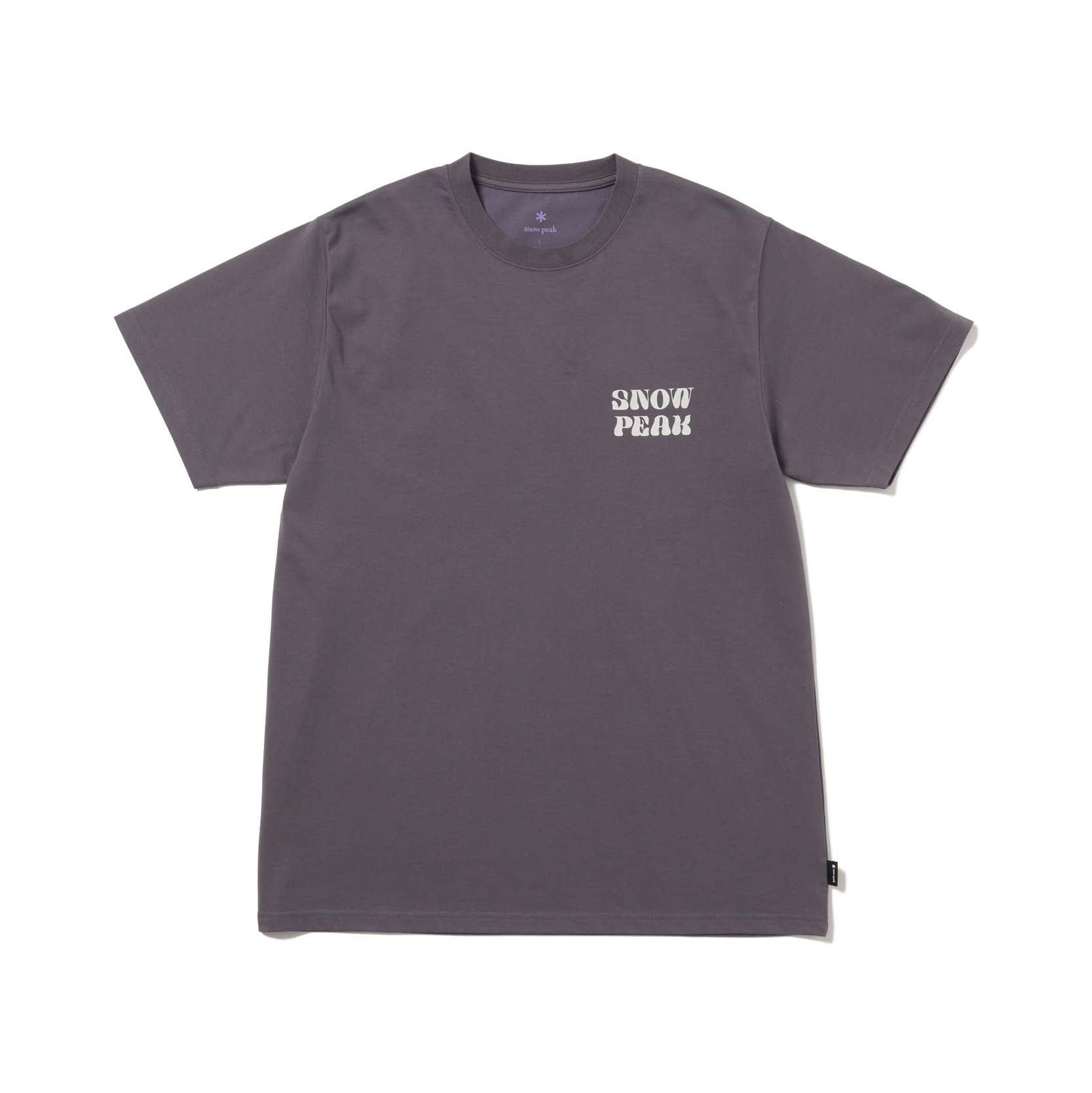 Camping Graphic T-Shirt Charcoal TS-26SU00511013 - Snow Peak UK