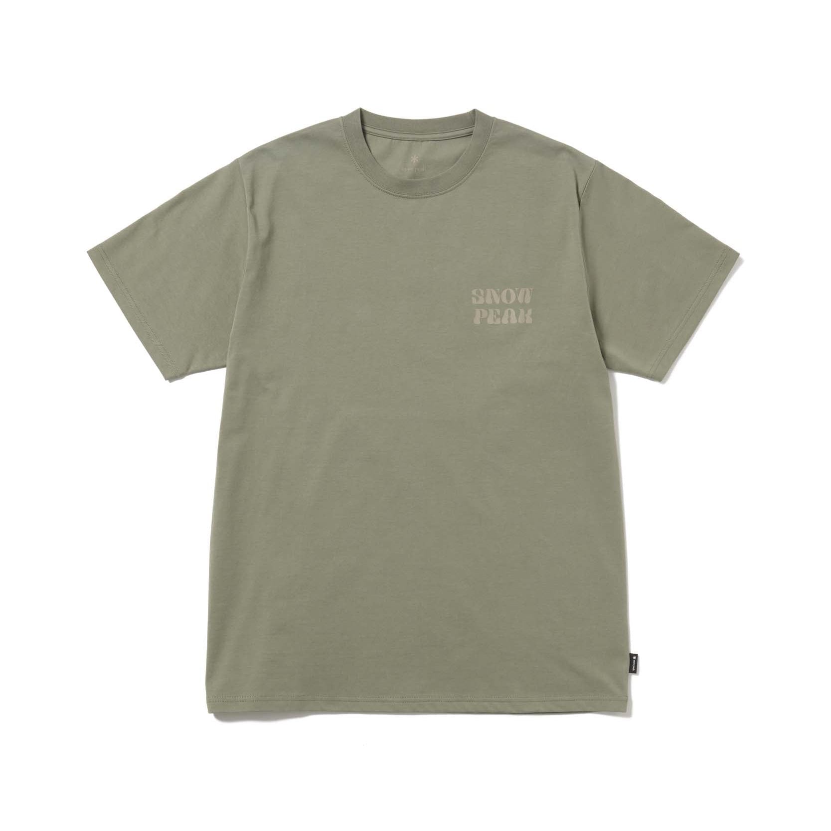 Camping Graphic T-Shirt Olive TS-26SU00511066 - Snow Peak UK
