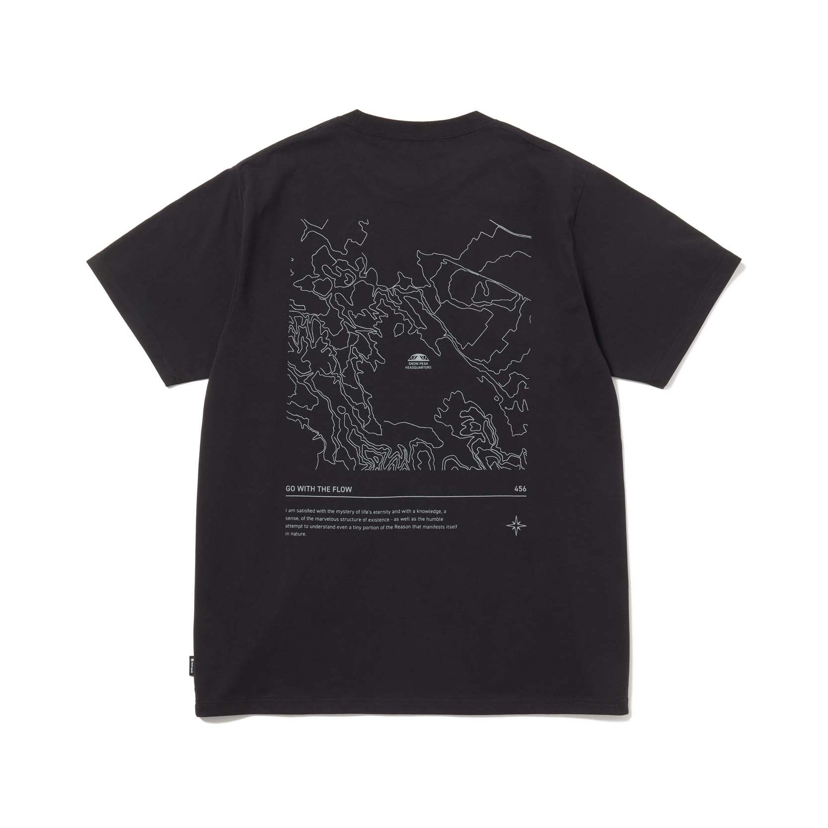 HQ Topographic Map T-Shirt - Snow Peak UK
