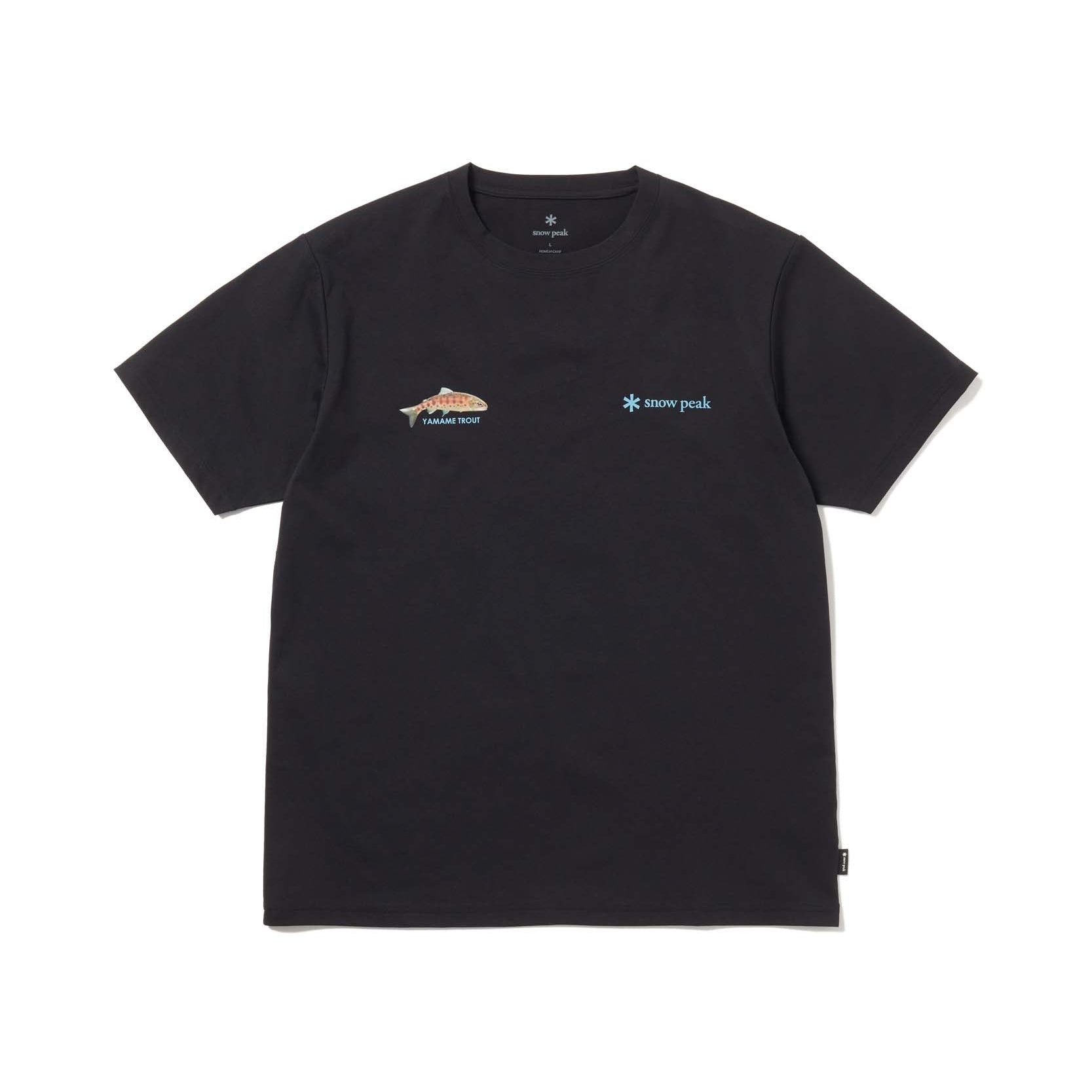 Northland Trout Dry T-Shirt Black TS-26SU00811019 - Snow Peak UK
