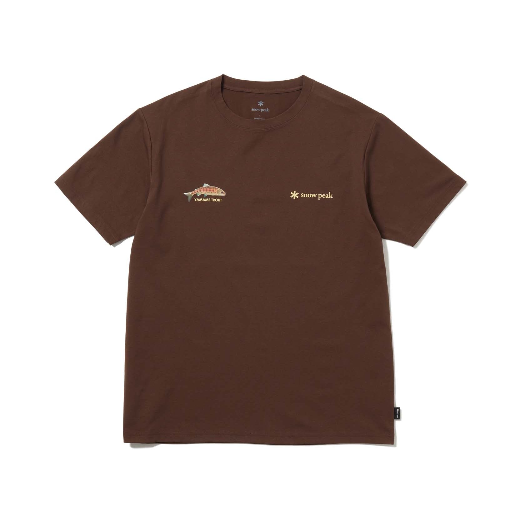 Northland Trout Dry T-Shirt Brown TS-26SU00811032 - Snow Peak UK