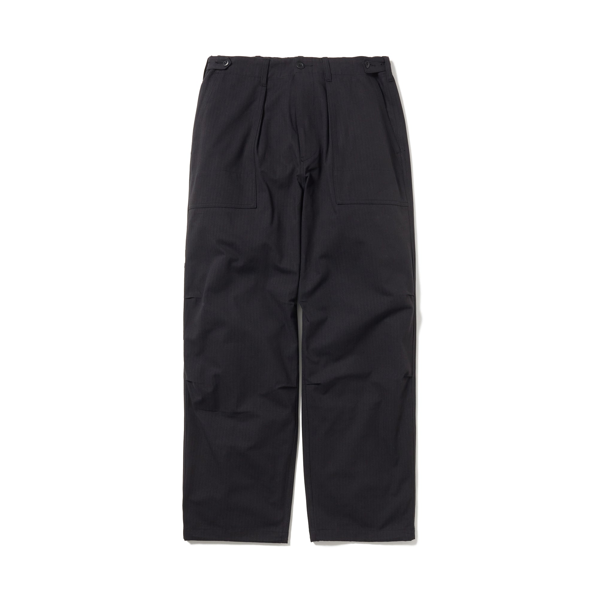 TAKIBI Herringbone Pants Black PT-26SU00311019 - Snow Peak UK