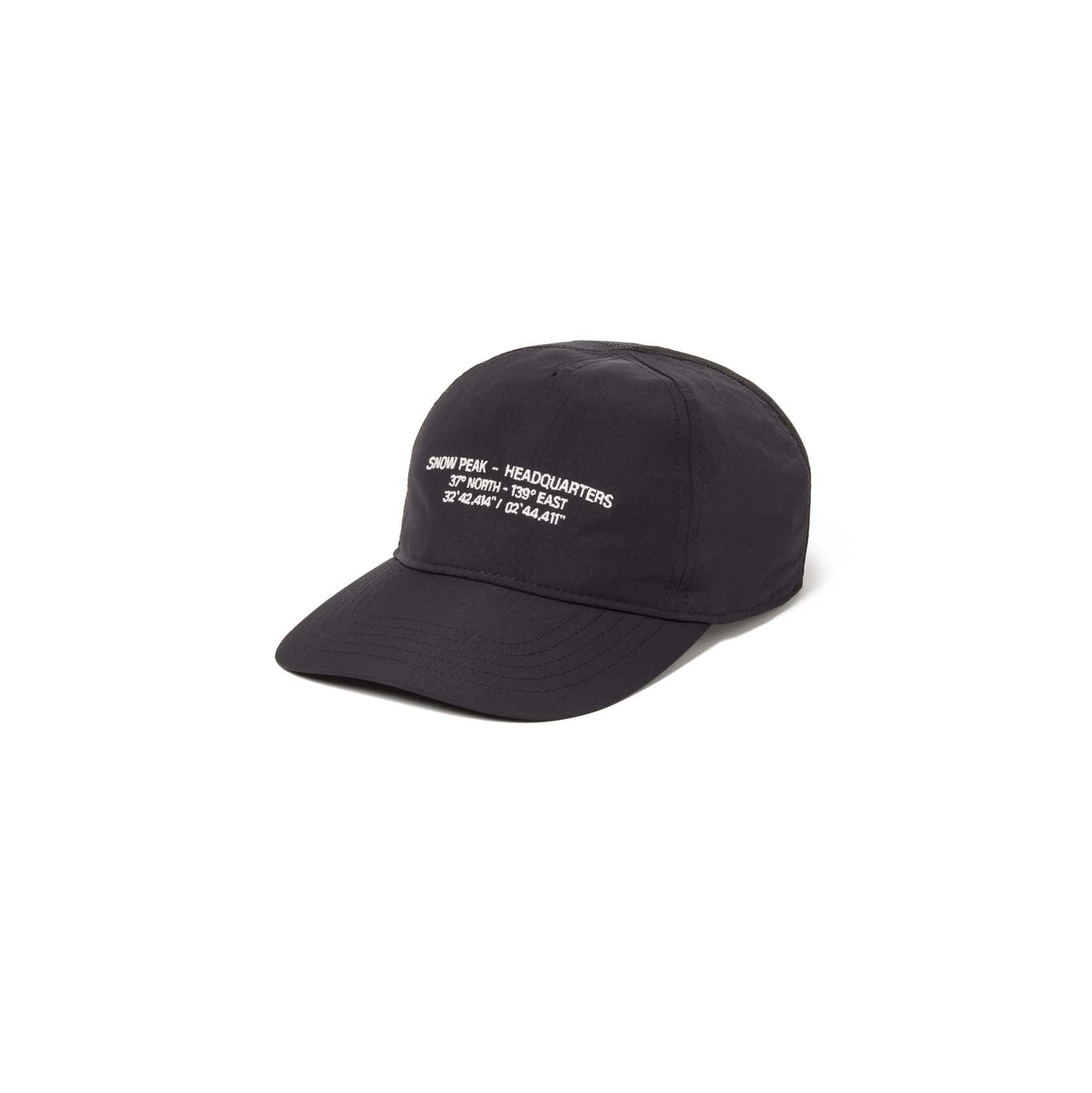 HQ Topographic Trucker Cap Black CH-26SU00811019 - Snow Peak UK