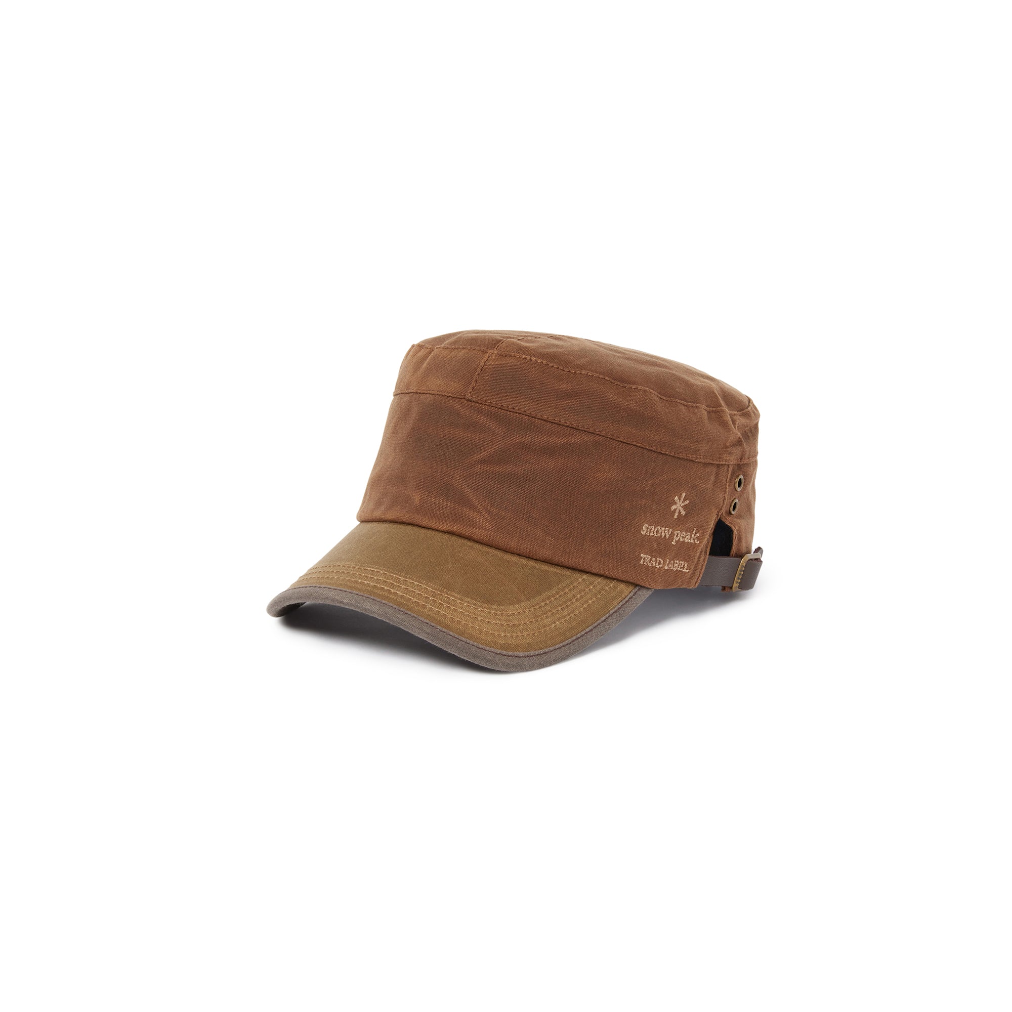 Oiled Military Cap Brown SPTL-AC-26SU90400032 - Snow Peak UK