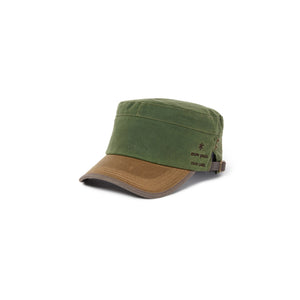 Oiled Military Cap Olive SPTL-AC-26SU90400066 - Snow Peak UK