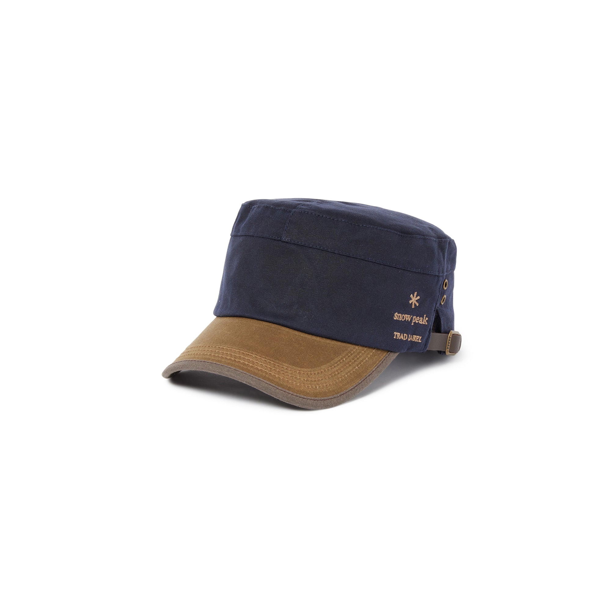 Oiled Military Cap Navy SPTL-AC-26SU90400074 - Snow Peak UK