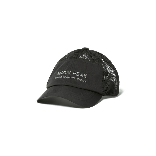 Six Panels Mesh Cap Black AC-25SU02011019 - Snow Peak UK