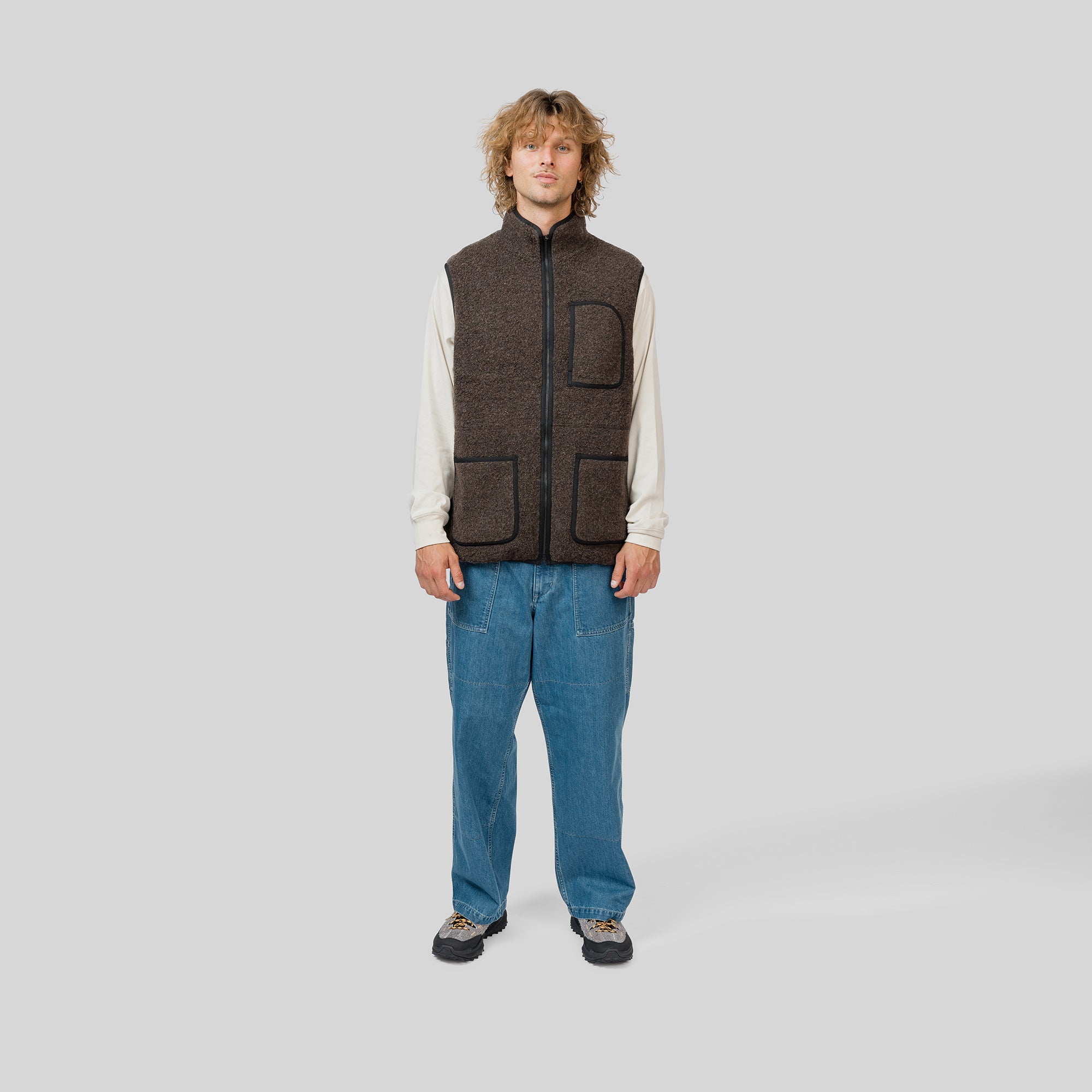 Recycled Wool Boa Vest - Snow Peak UK