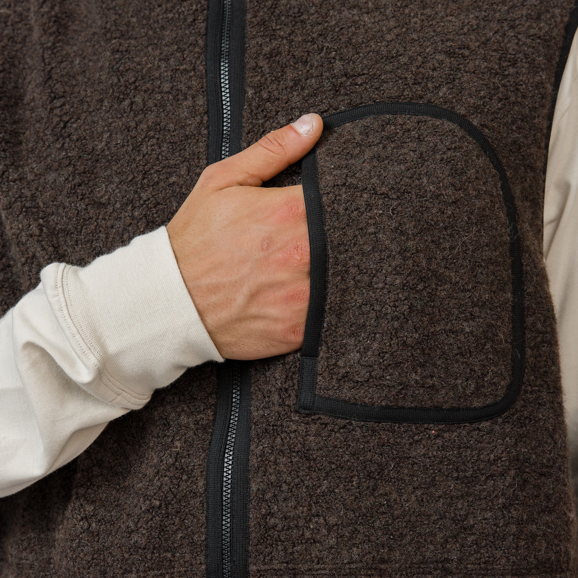 Recycled Wool Boa Vest - Snow Peak UK